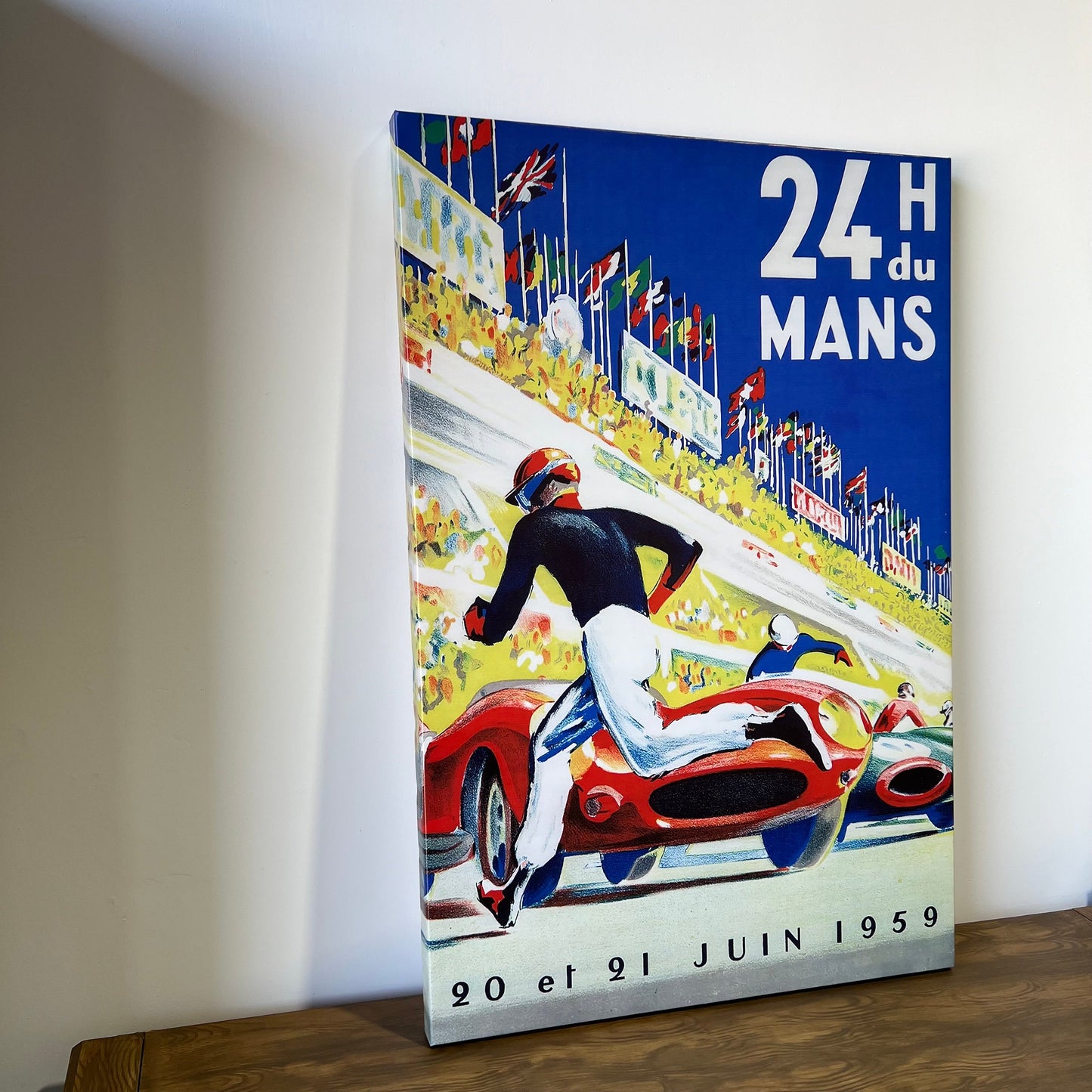 24h Le Mans (1959) Poster Canvas Print
