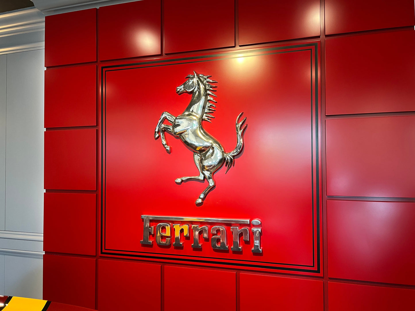 Ferrari Emblem in Sandcast Aluminum (3ft)