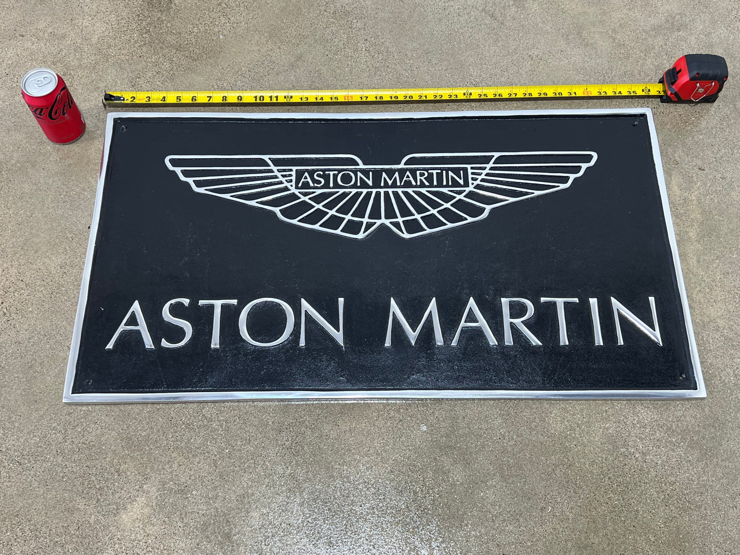 Large Aston Martin Sign (Aluminum)