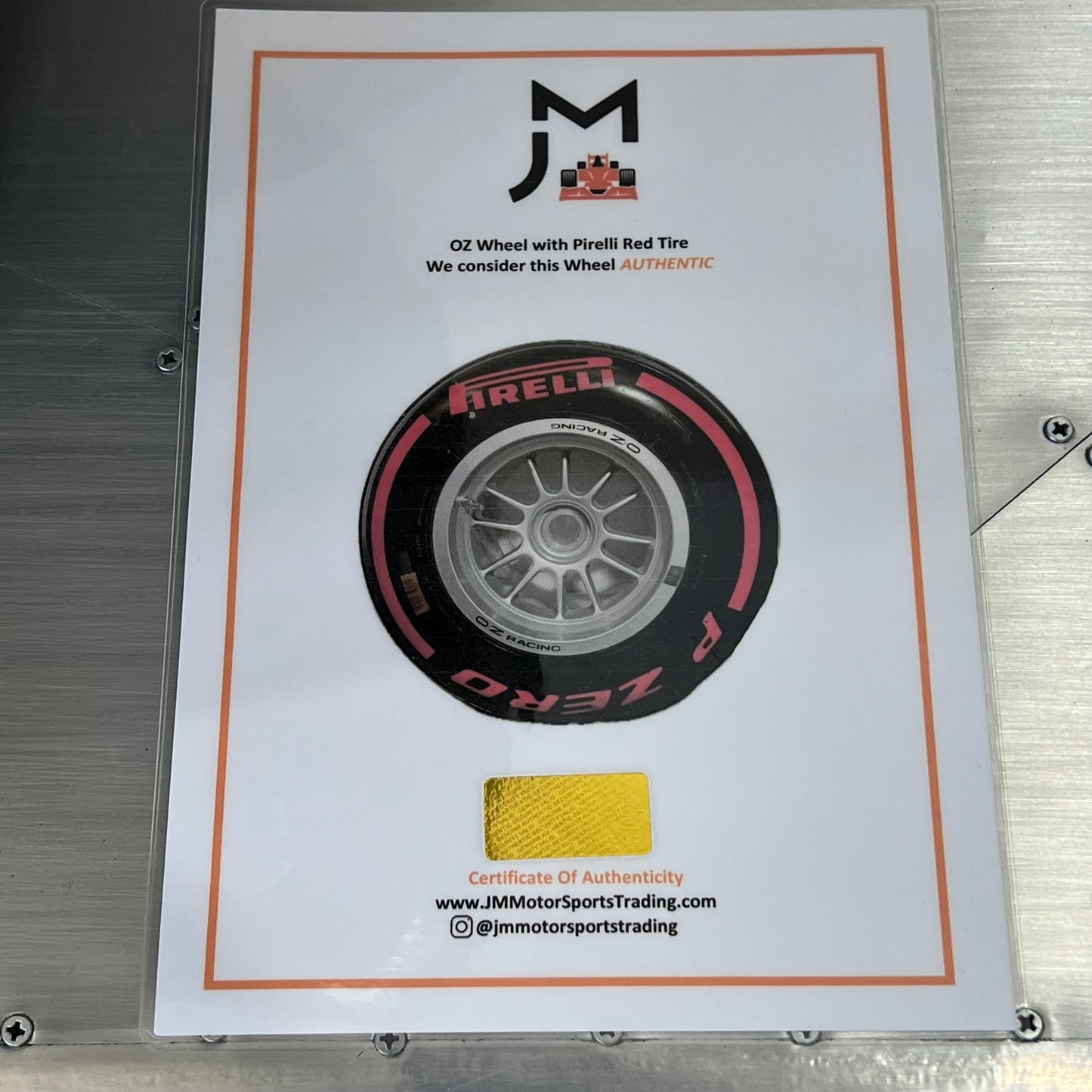 F1 - Pirelli RED on OZ Racing Wheel