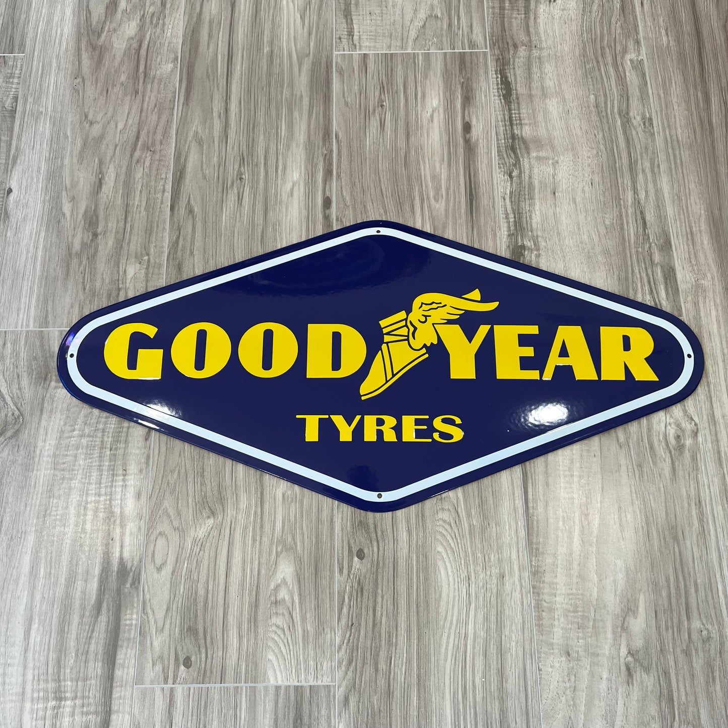 Goodyear Enamel Sign