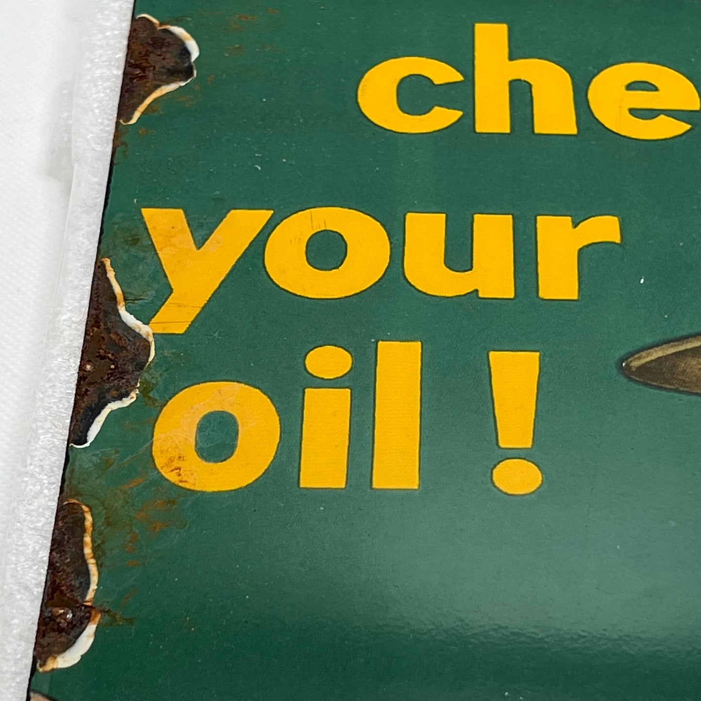 Vintage Golden Shell Sign (1948-1955)