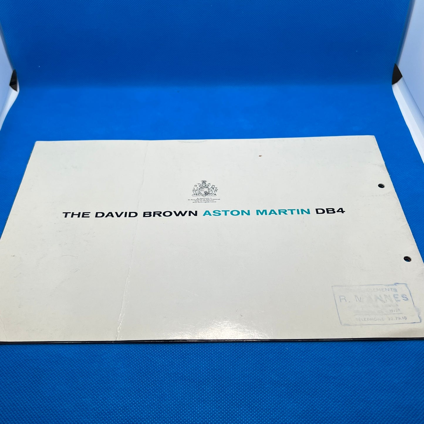 1963 Aston Martin DB4 Brochure