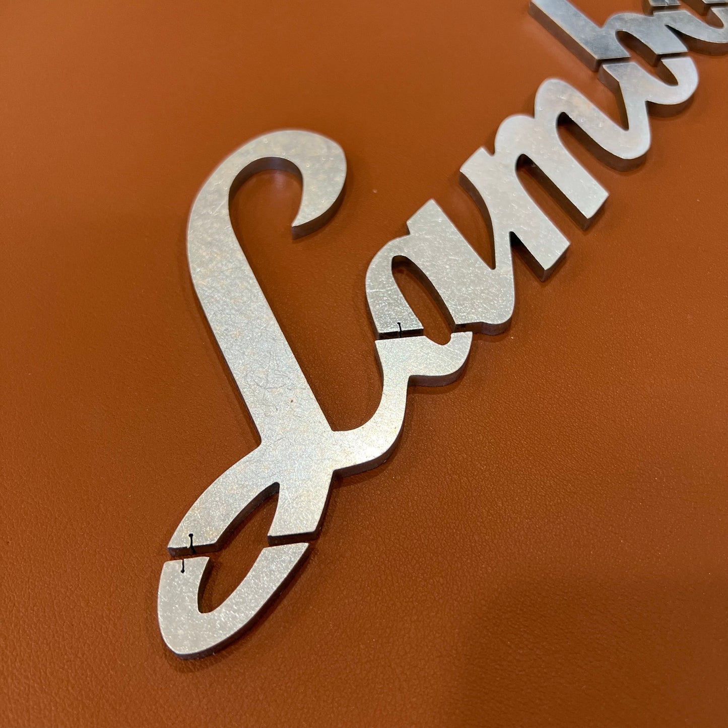 Lamborghini Script (Metal Letters)