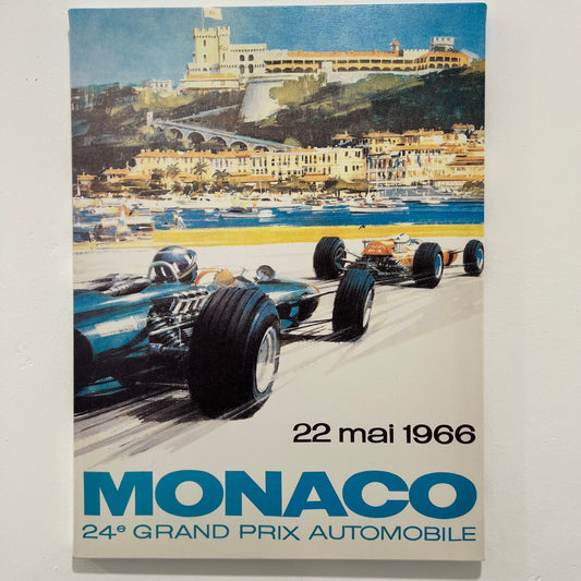 Monaco Grand Prix 1966 - Canvas Print (12x16)