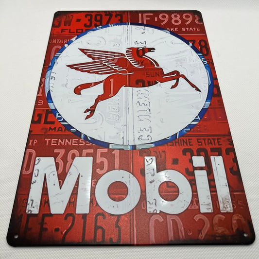 Mobil Pegasus - Metal Wall Sign (Reproduction) 12x8