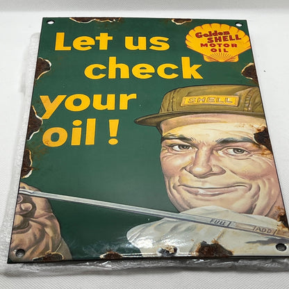 Vintage Golden Shell Sign (1948-1955)