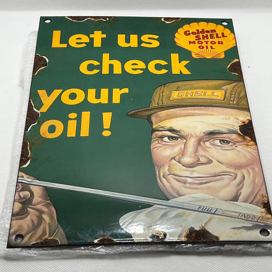Vintage Golden Shell Sign (1948-1955)