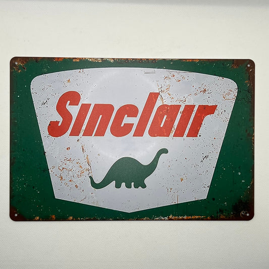 Sinclair Oil - Metal Wall Sign (Reproduction) 12x8