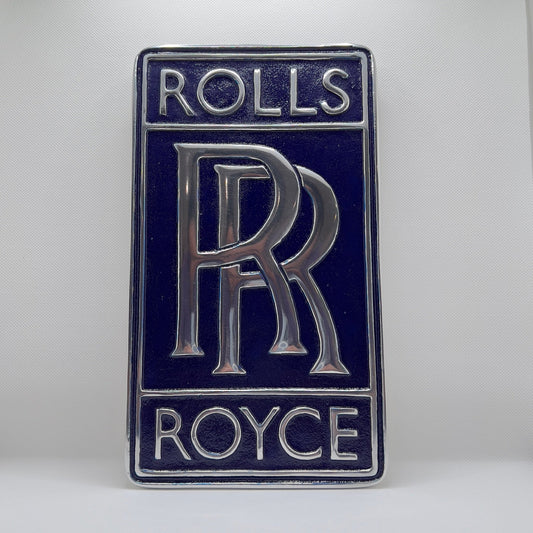 Rolls Royce Wall Sign (Blue)