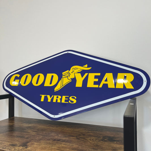 Goodyear Enamel Sign