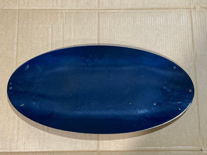 Convex Bugatti Sign in Enamel