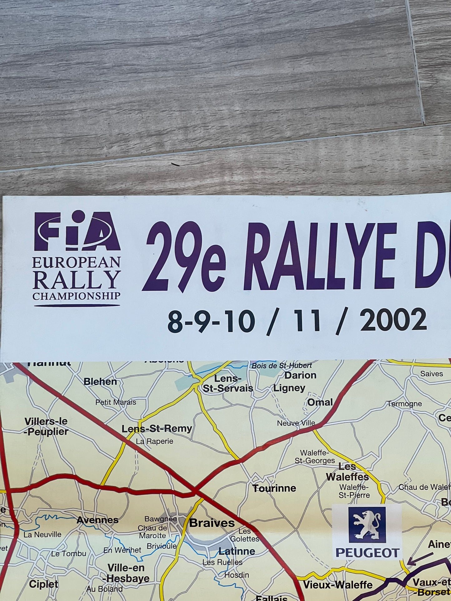 Condroz Rally 2002 Map