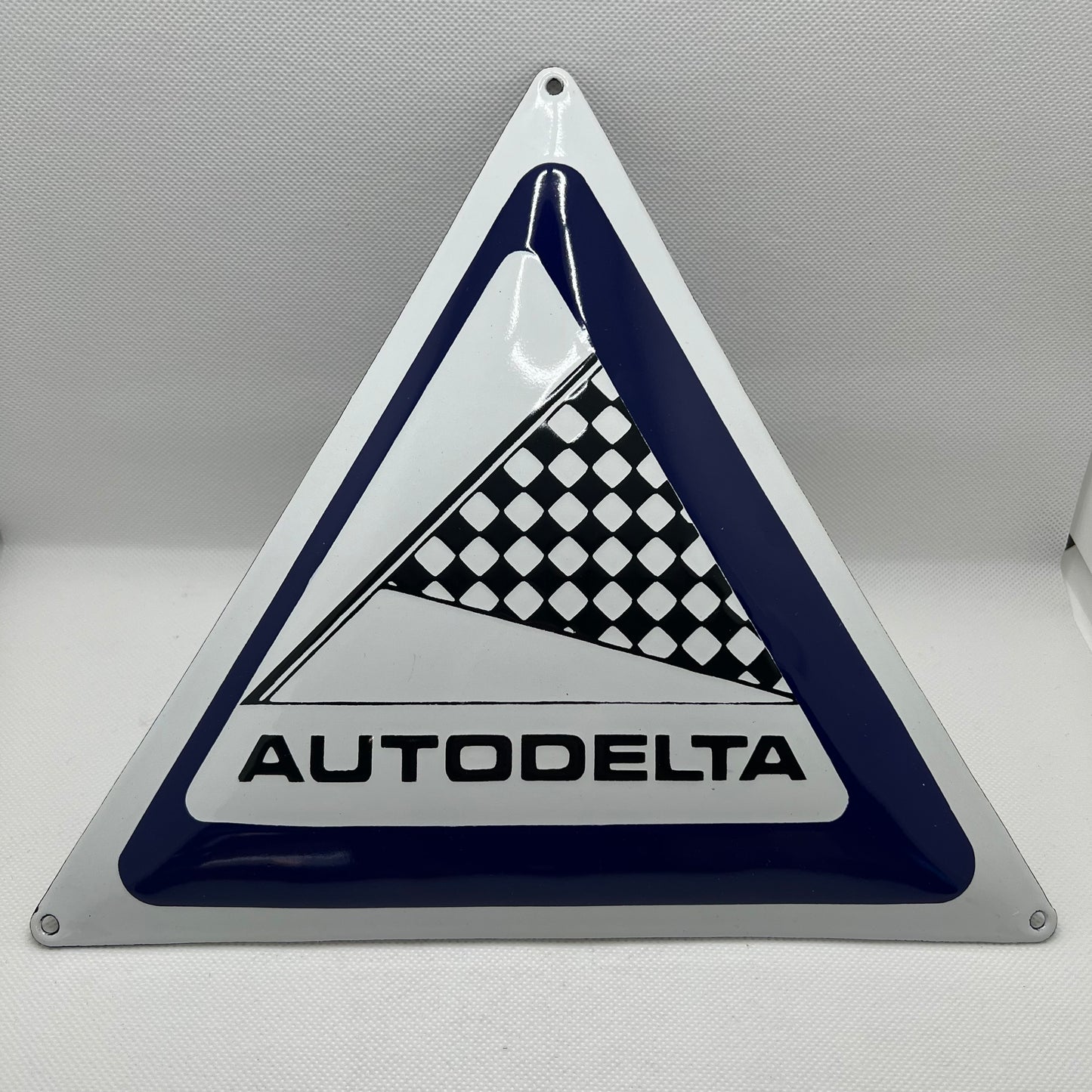 AutoDelta Enamel Sign