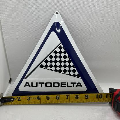 AutoDelta Enamel Sign