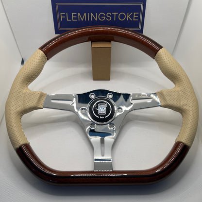 Nardi Kallista Steering Wheel - Wood and Leather (1990-2000)