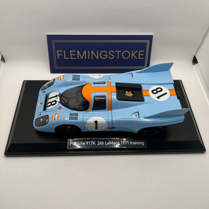 1971 Gulf Porsche 917K - Le Mans Training Session - Norev 1/18