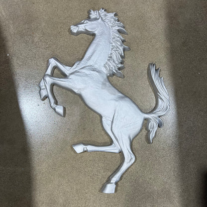 Ferrari Emblem in Sandcast Aluminum (3ft)