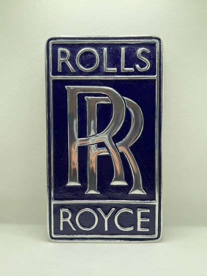 Rolls Royce Wall Sign (Blue)
